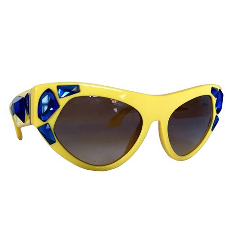 prada yellow sunglasses